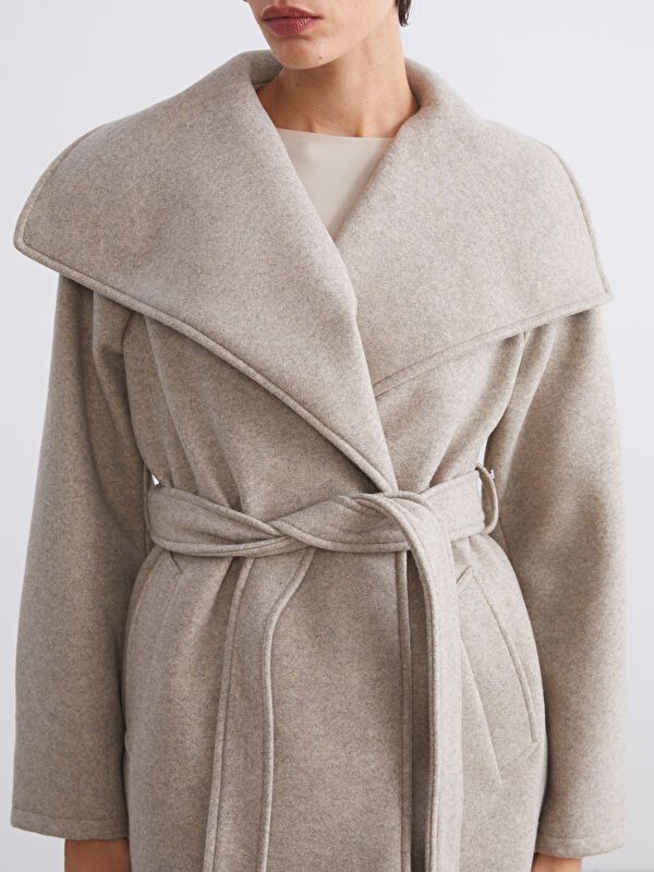 Moudda LC Waikiki - Manteau effet laine Femme Vison - Tunisie 3