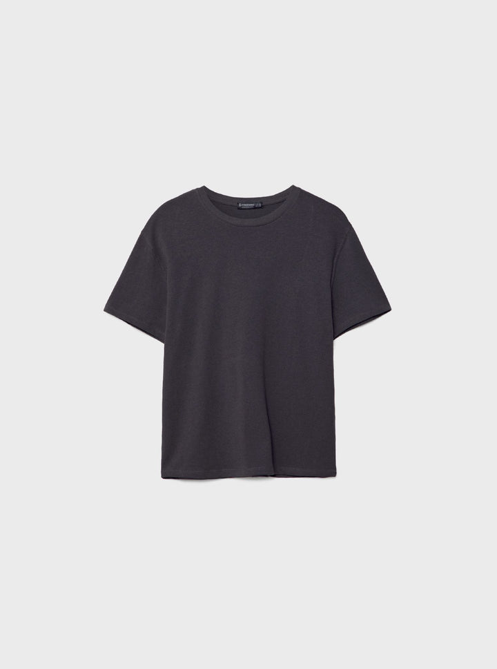 Moudda STRADIVARIUS - T-Shirt Manches courtes Boxy en Coton Épais - Tunisie 4