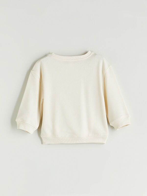 Moudda LC Waikiki - Sweatshirt en jersey Fille Crème - Tunisie 3