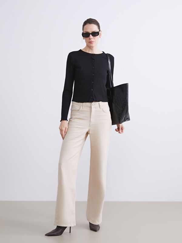 Moudda LC Waikiki - Body jersey manches longues Femme Noir - Tunisie 2