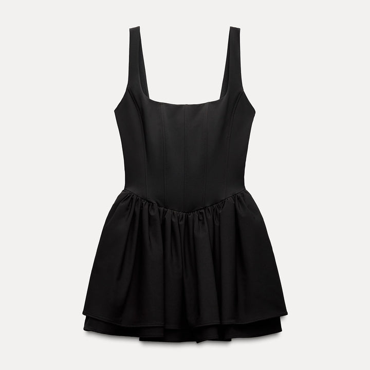 Moudda ZARA - Robe courte corset élastique fines bretelles capes - Tunisie 1