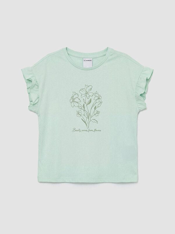 Moudda LC Waikiki - Body manches courtes en jersey pour Fille couleur  Vert clair - Tunisie 1