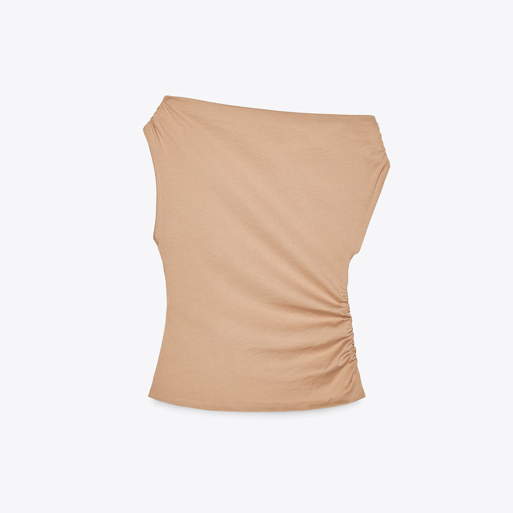 Moudda ZARA - T-Shirt Coton - Fronces Asymétriques - Tunisie 2