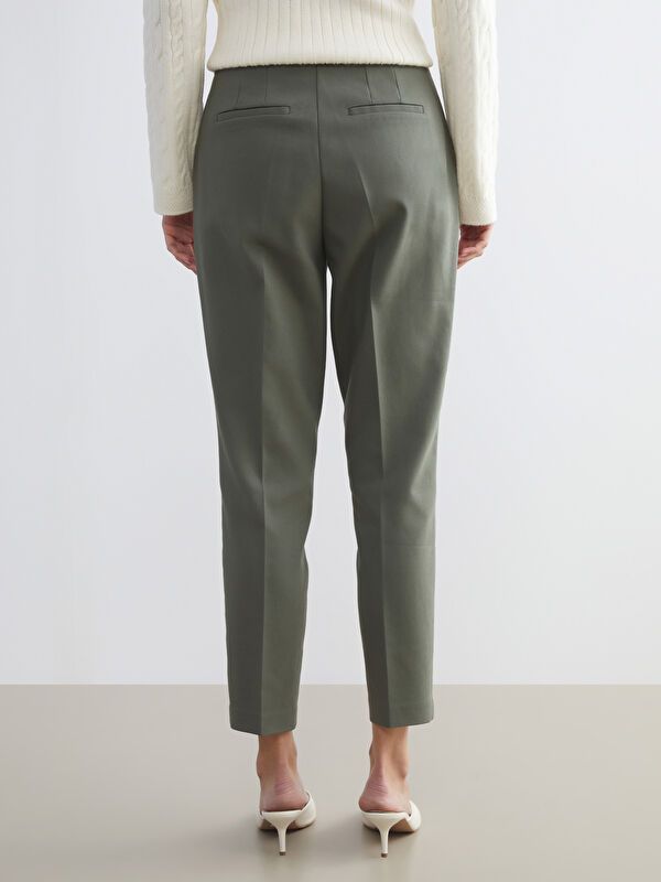 Moudda LC Waikiki - Pantalon tissé moyen Femme Kaki - Tunisie 4