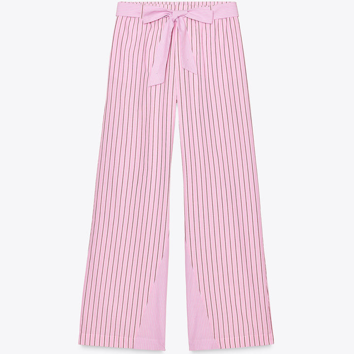Moudda ZARA - Pantalon Popeline - Rayures & Ceinture Contrastée - Tunisie 1
