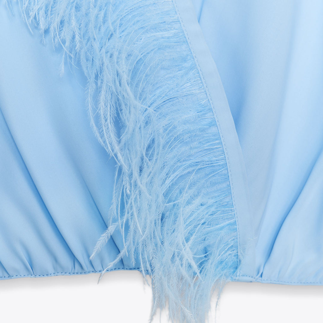Moudda ZARA - Blouse Satin - Croisée & Plumes - Tunisie 3