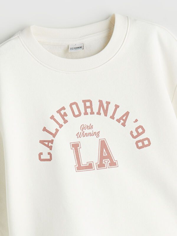 Moudda LC Waikiki - Sweatshirt en jersey Fille Ecru - Tunisie 2