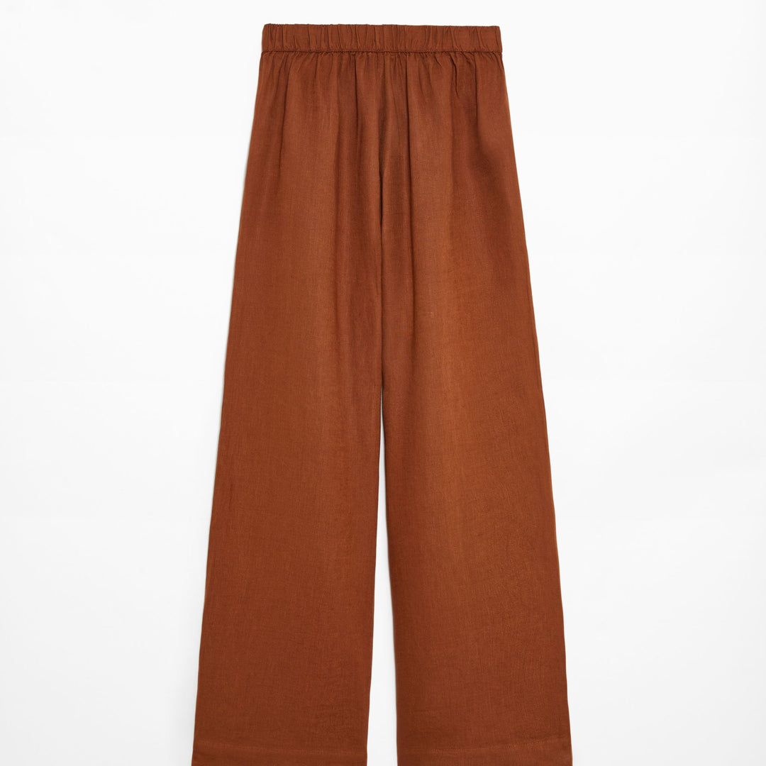 Moudda Oysho - Pantalon 100% Lin Coupe Tailleur Taille Haute - Tunisie 3