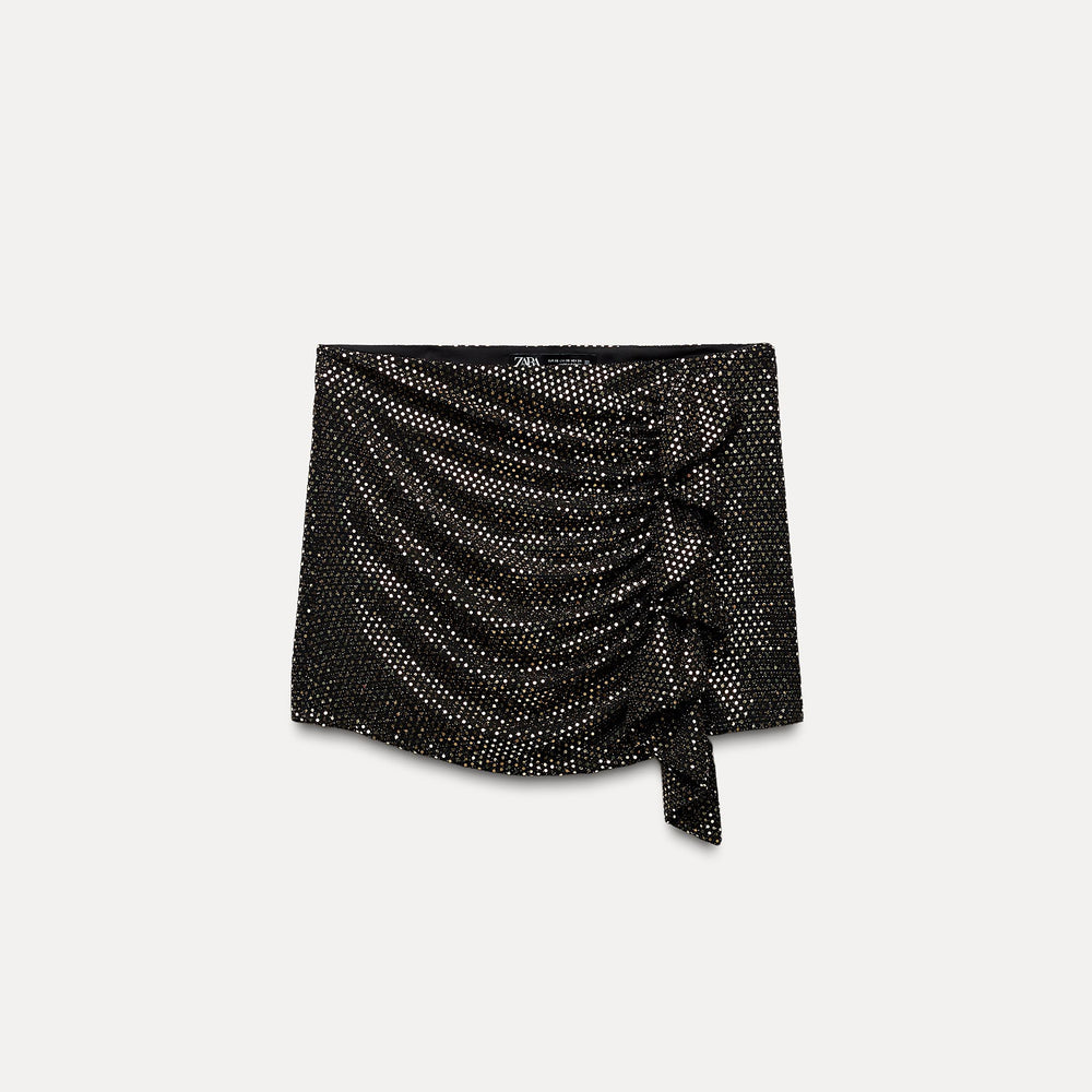 Moudda ZARA - Jupe-pantalon pailletée drapée, volants - Tunisie 2
