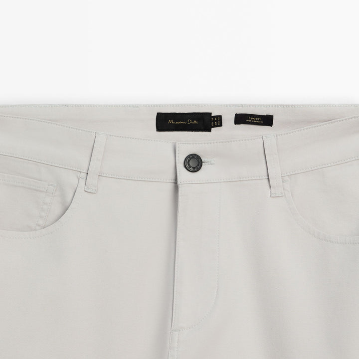 Moudda Massimo Dutti - Pantalon jean micro-structure coupe slim - Tunisie 6