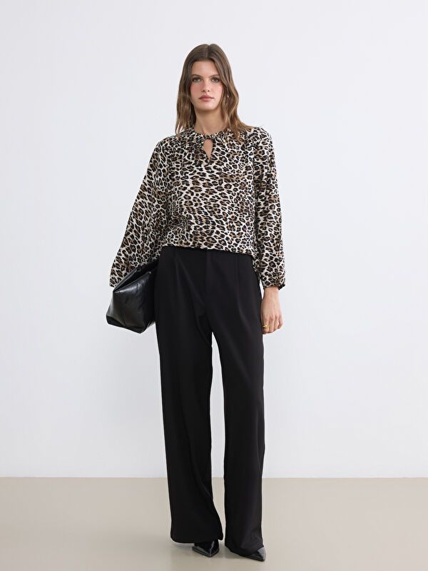 Moudda LC Waikiki - Chemisier (blouse) imprimé manches longues en tissu pour Femme - Tunisie 2