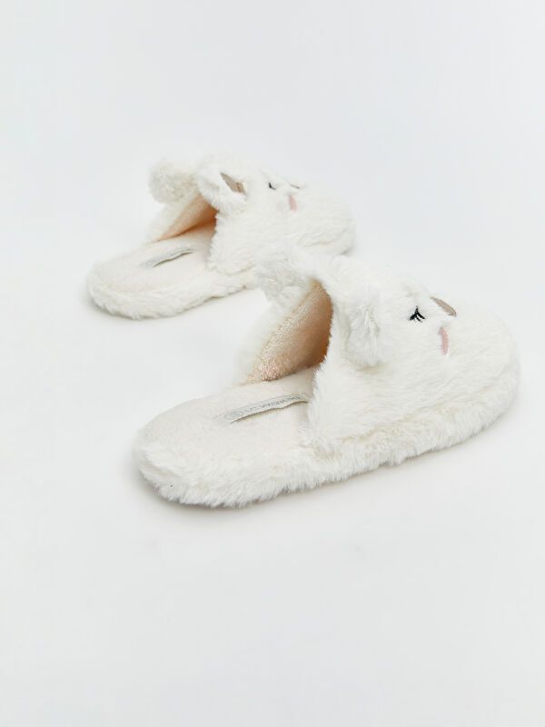 Moudda LC Waikiki - Pantoufles maison Fille Ecru - Tunisie 5