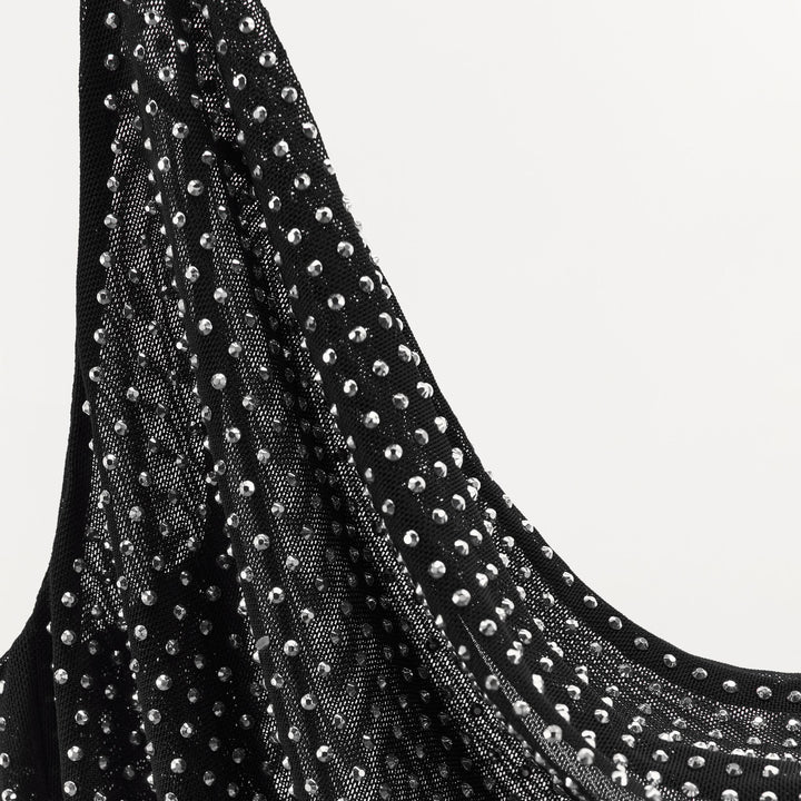 Moudda ZARA - Robe courte bretelles en tul, strass - Tunisie 3