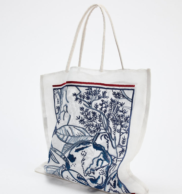 Moudda ZARA - Sac shopper organza broderie - Tunisie 3