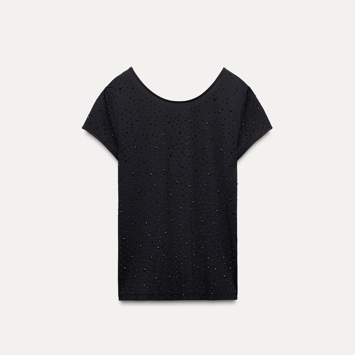 Moudda ZARA - Top en Polyamide à Strass - Tunisie 2