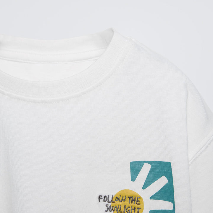 Moudda ZARA - T-shirt enfant logo devant dos + broderie - Tunisie 3