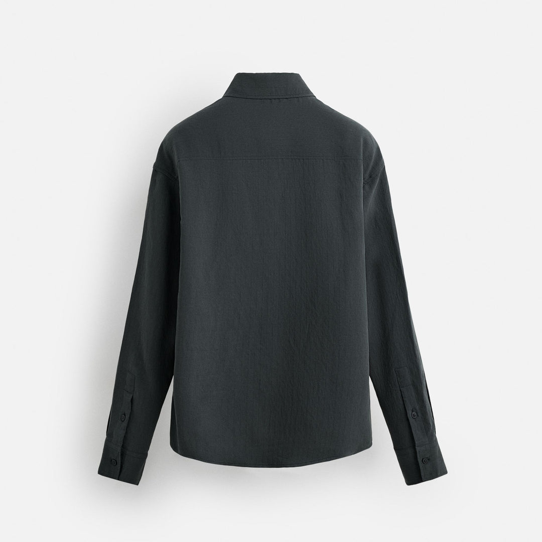 Moudda ZARA - Chemise Tencel (Gris Anthracite) - Tunisie 2
