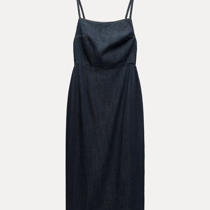 Moudda ZARA - Robe mi-longue fines bretelles brut - Oscar - Tunisie 2