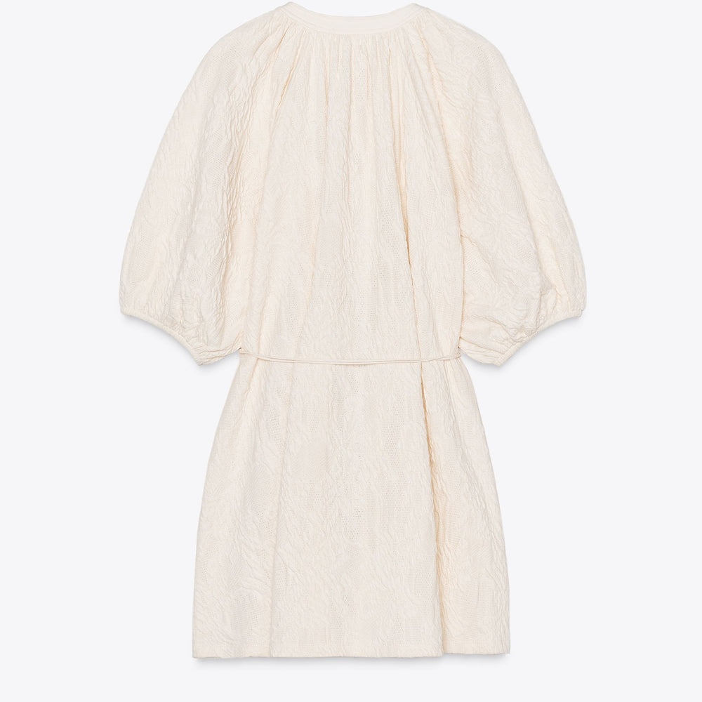 Moudda ZARA - Robe Boho - Jacquard & Col Piqué - Tunisie 2