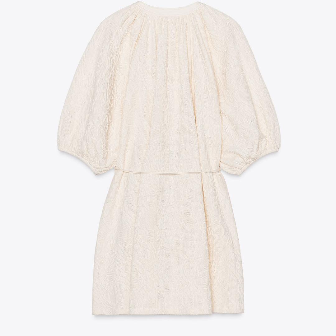 Moudda ZARA - Robe Boho - Jacquard & Col Piqué - Tunisie 2