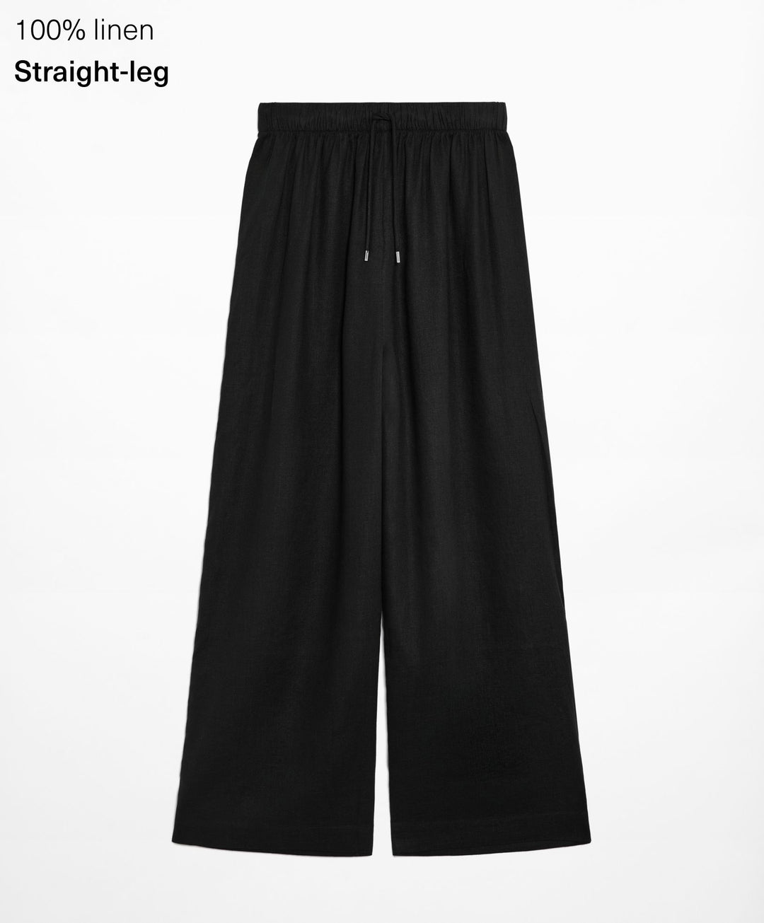 Moudda Oysho - Pantalon 100% Lin avec Ouvertures Latérales Taille Moyenne - Tunisie 1