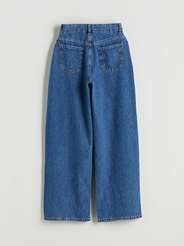 Moudda LC Waikiki - Pantalon tissé en denim Fille Lavage à l'acide bleu - Tunisie 3