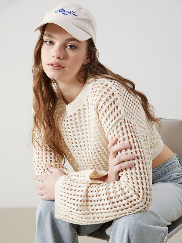 Moudda LC Waikiki - Pull en tricot Femme Ecru - Tunisie 1