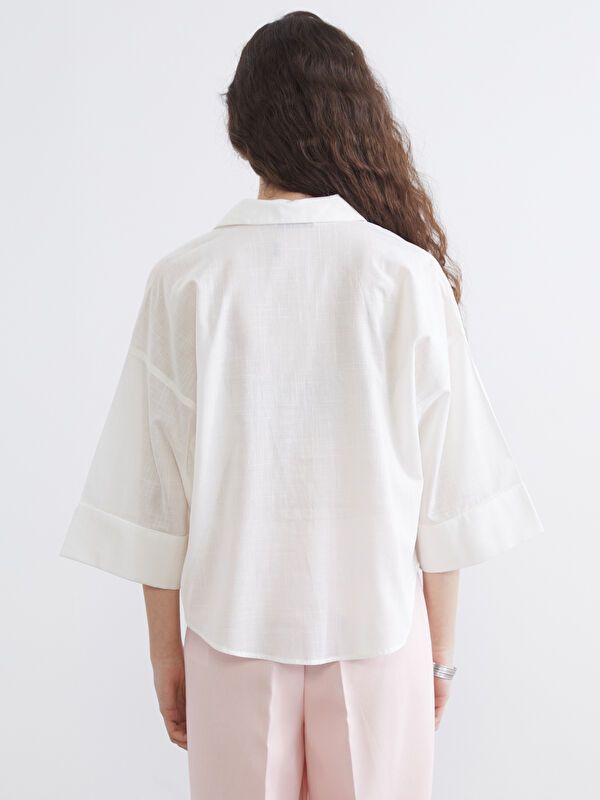 Moudda LC Waikiki - Chemise manches longues en tissu pour Femme - Tunisie 4