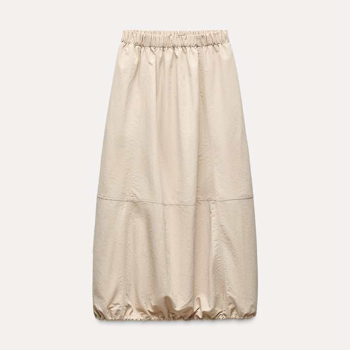 Moudda ZARA - Jupe mi-longue ballon nylon stoppeur taille élastique - Tunisie 2