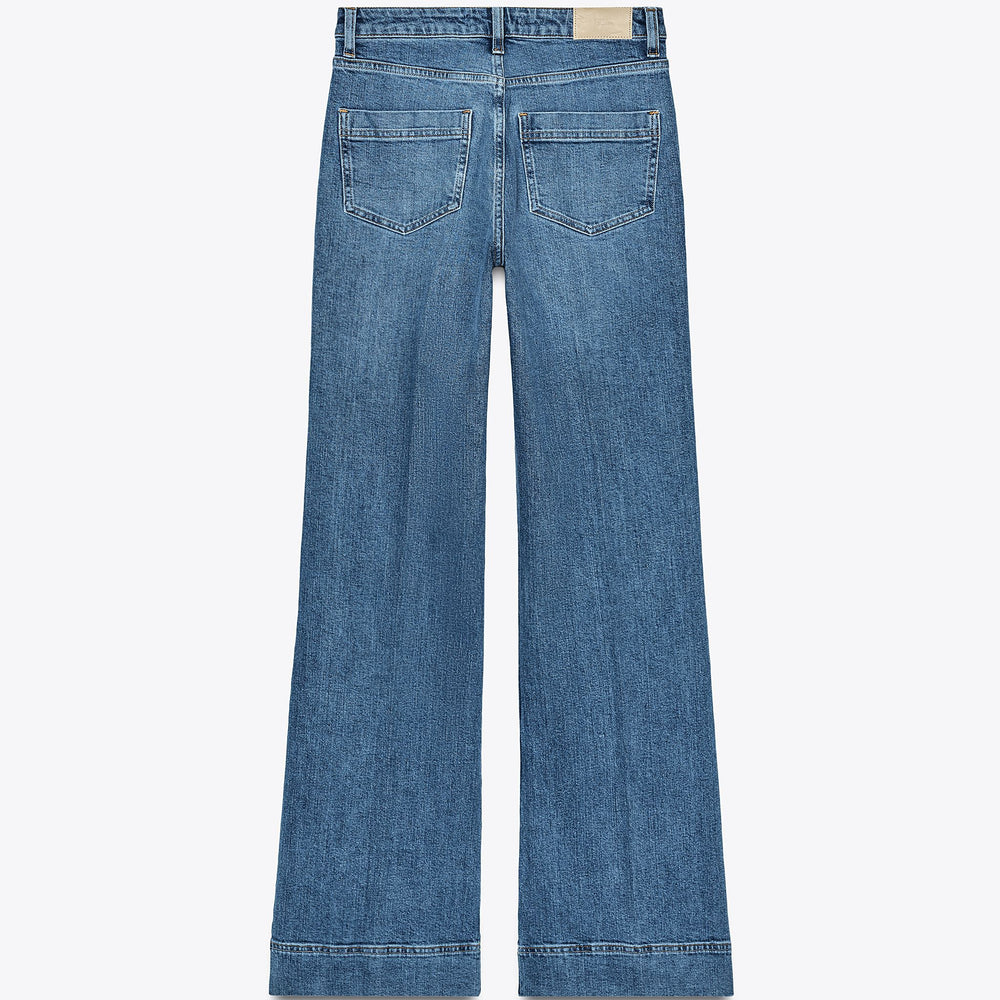 Moudda ZARA - Denim - Taille Haute, Poches Plastro & Rayure - Tunisie 2