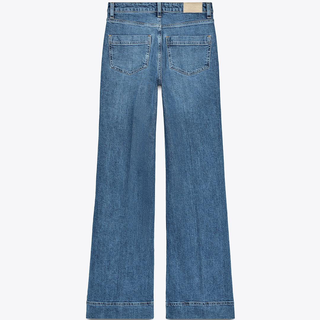 Moudda ZARA - Denim - Taille Haute, Poches Plastro & Rayure - Tunisie 2