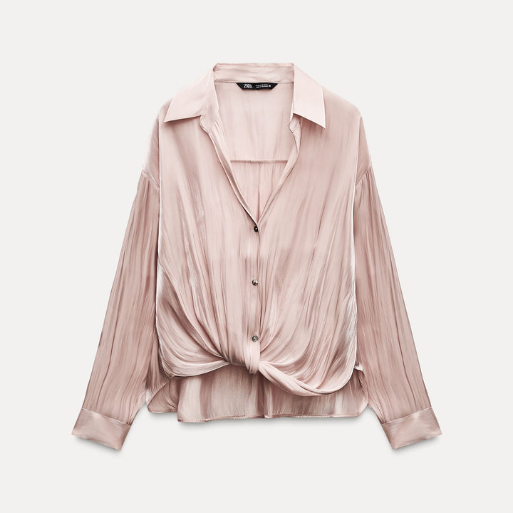 Moudda ZARA - Top satin irisé croisé - Tunisie 2