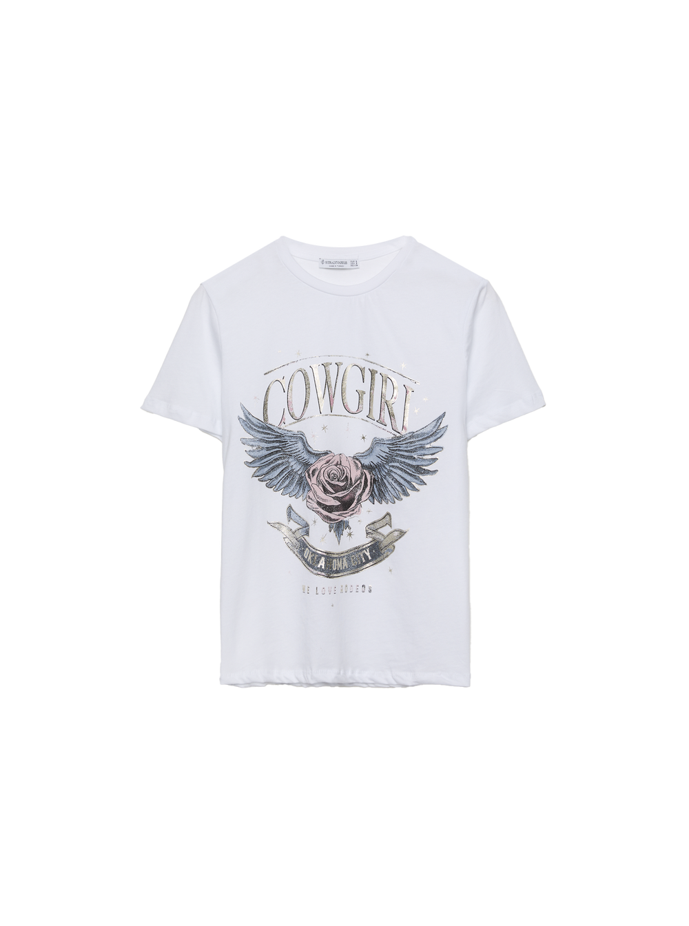 Moudda STRADIVARIUS - T-Shirt Manches courtes Graphique Foil - Tunisie 2