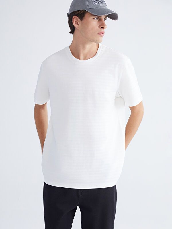 Moudda LC Waikiki - T-shirt basique manches courtes en jersey - Tunisie 1