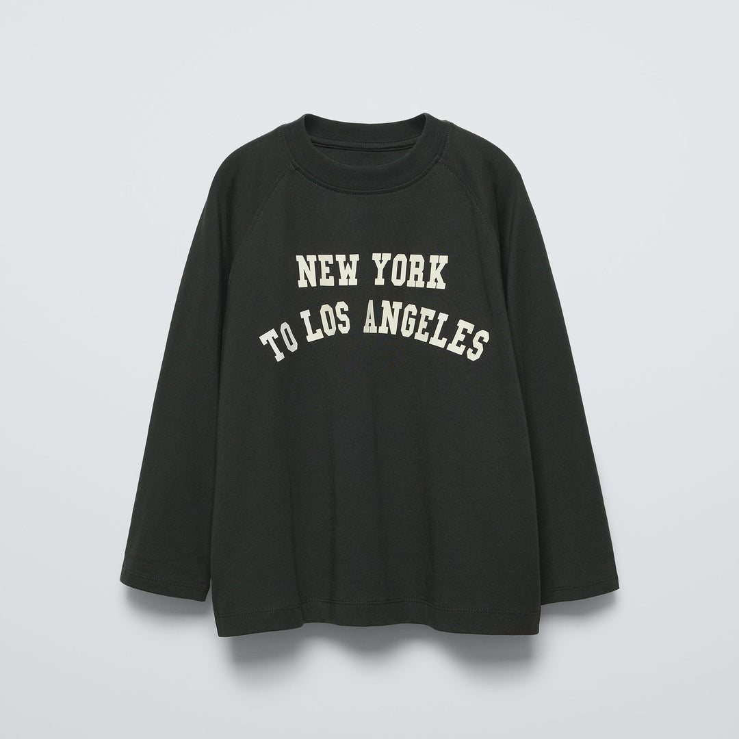Moudda ZARA - T-shirt manches longues New York raglan new jogging - Tunisie 1