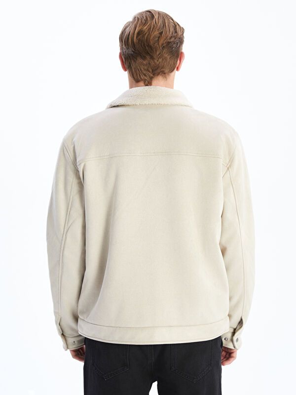 Moudda LC Waikiki - Manteau PU lourd Homme Ecru - Tunisie 5