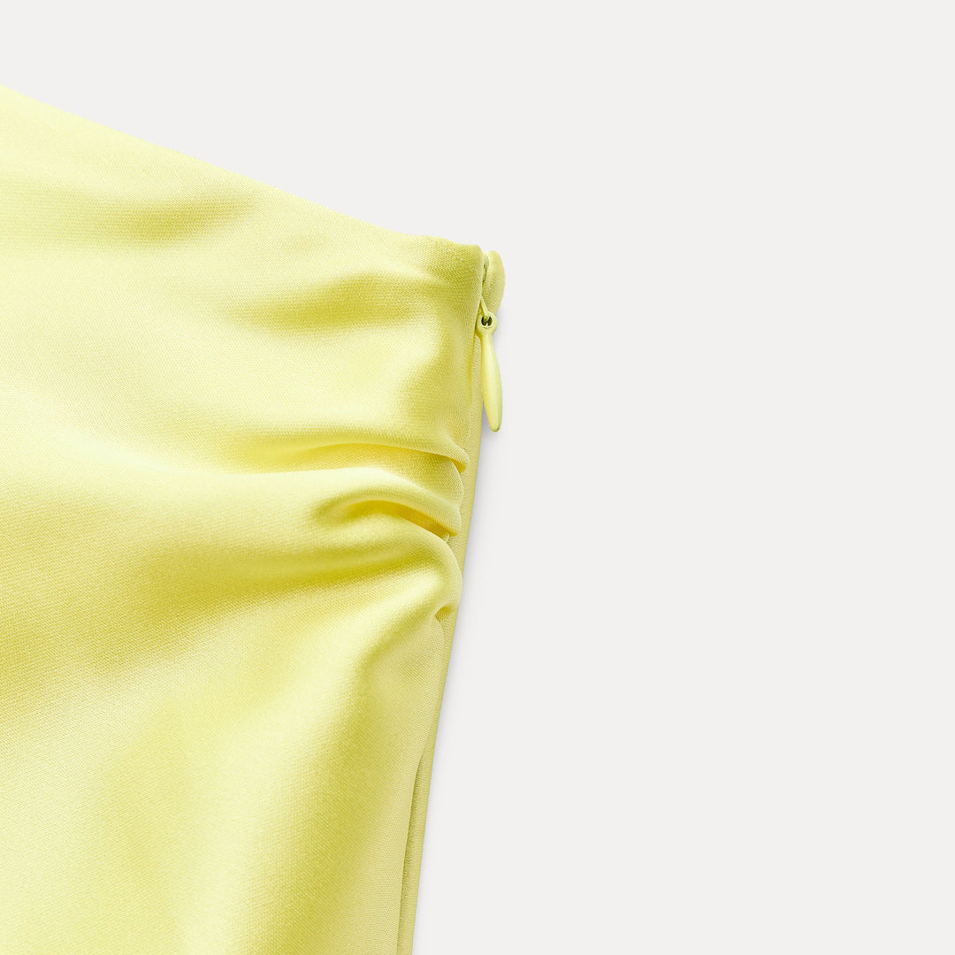 Moudda ZARA - Robe longue satinée asymétrique dos fantaisie - Tunisie 4