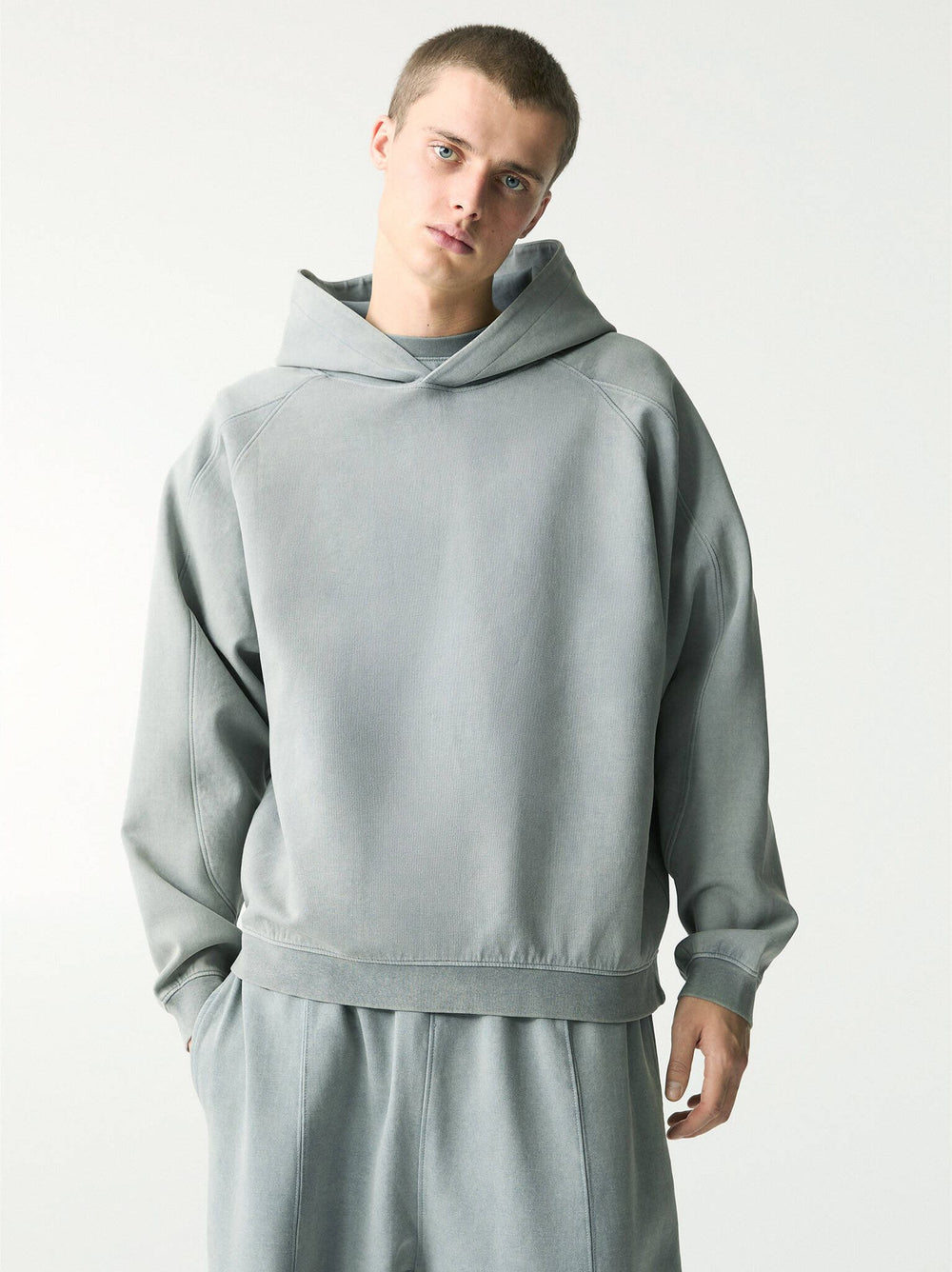 Moudda PULL & BEAR - Sweat Capuche Interlock Lavé - Coupes - Tunisie 2