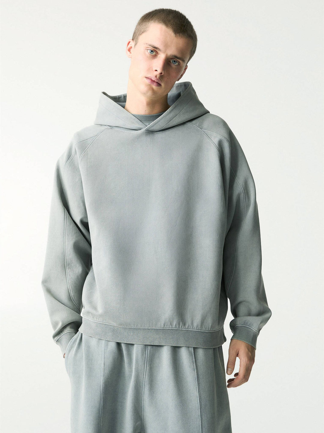 Moudda PULL & BEAR - Sweat Capuche Interlock Lavé - Coupes - Tunisie 2