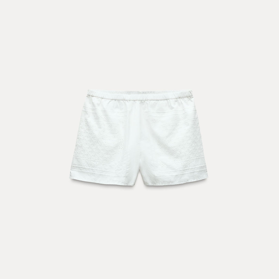 Moudda ZARA - Short brodé, taille élastique - Tunisie 1