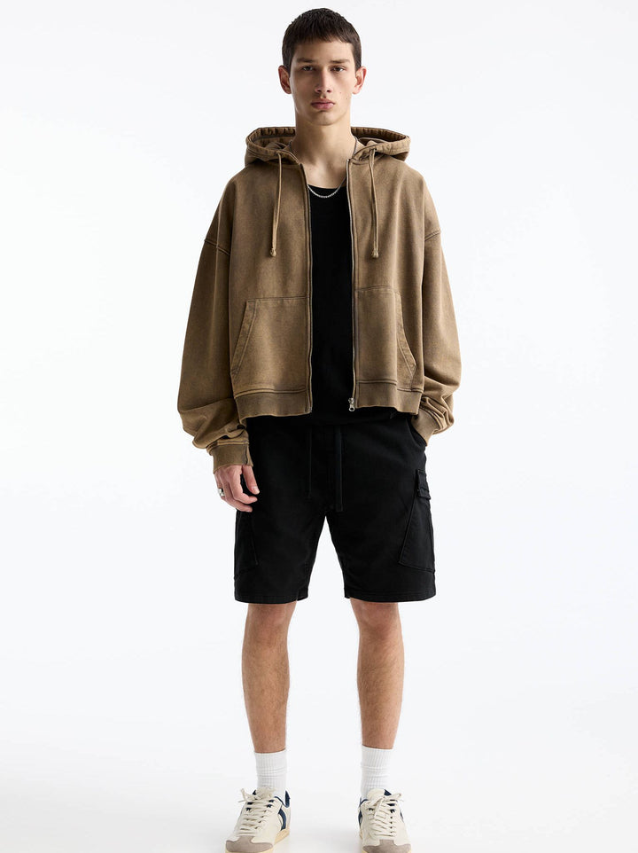 Moudda PULL & BEAR - Bermuda Cargo Devant Poche Soft Knit Basique - Tunisie 4