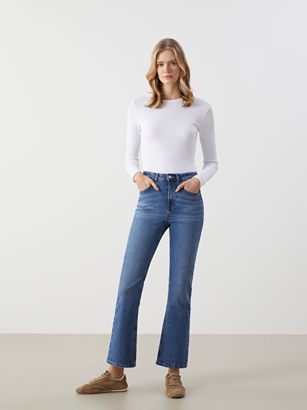 Moudda LC Waikiki - pantalon en jean tissé pour Femmes - Tunisie 1