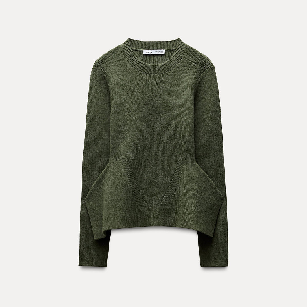 Moudda ZARA - Pull boxy, détail péplum - Tunisie 2