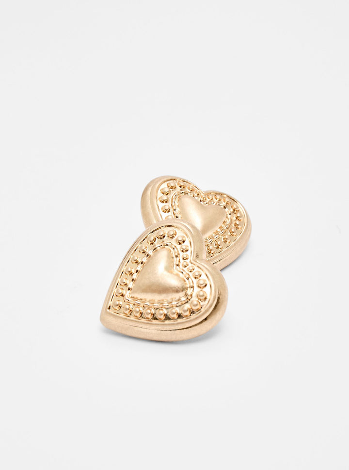 Moudda STRADIVARIUS - Boucle d'Oreille Cœur Gravé - Tunisie 2