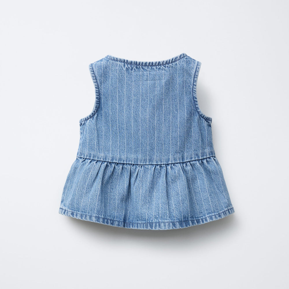 Moudda ZARA - Top Denim Enfant - Rayures - Tunisie 2