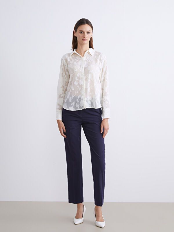 Moudda LC Waikiki - Pantalon tissé moyen Femme Marine - Tunisie 1