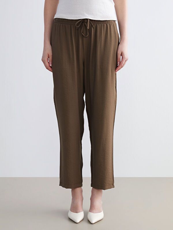 Moudda LC Waikiki - Pantalon tissé fin Femme Moutarde - Tunisie 2