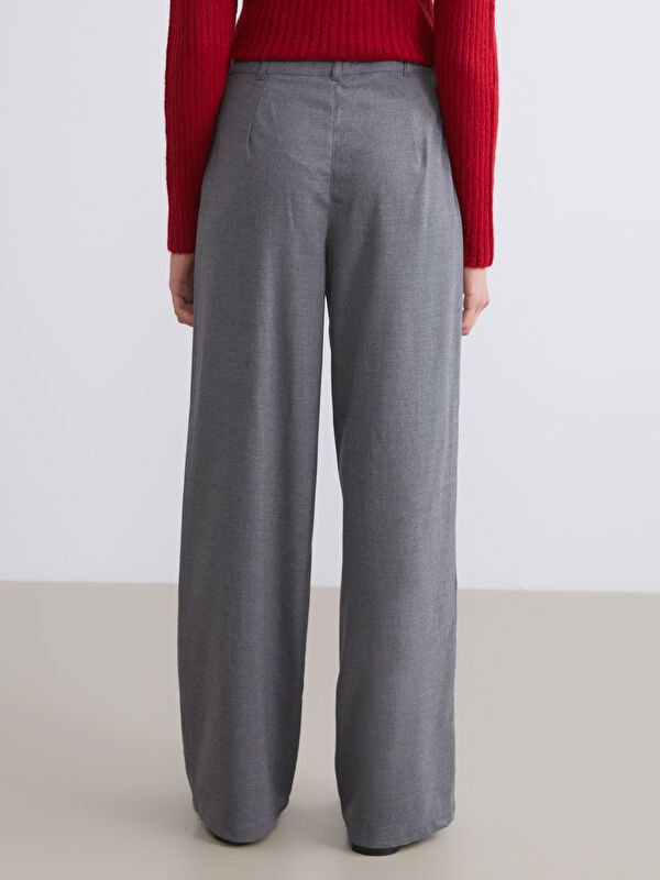 Moudda LC Waikiki - Pantalon tissé moyen Femme Gris - Tunisie 4