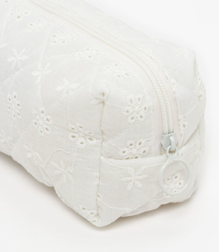 Moudda Lefties - Nécessaire Beauty - Matelassé & Broderie Anglaise - Tunisie 3