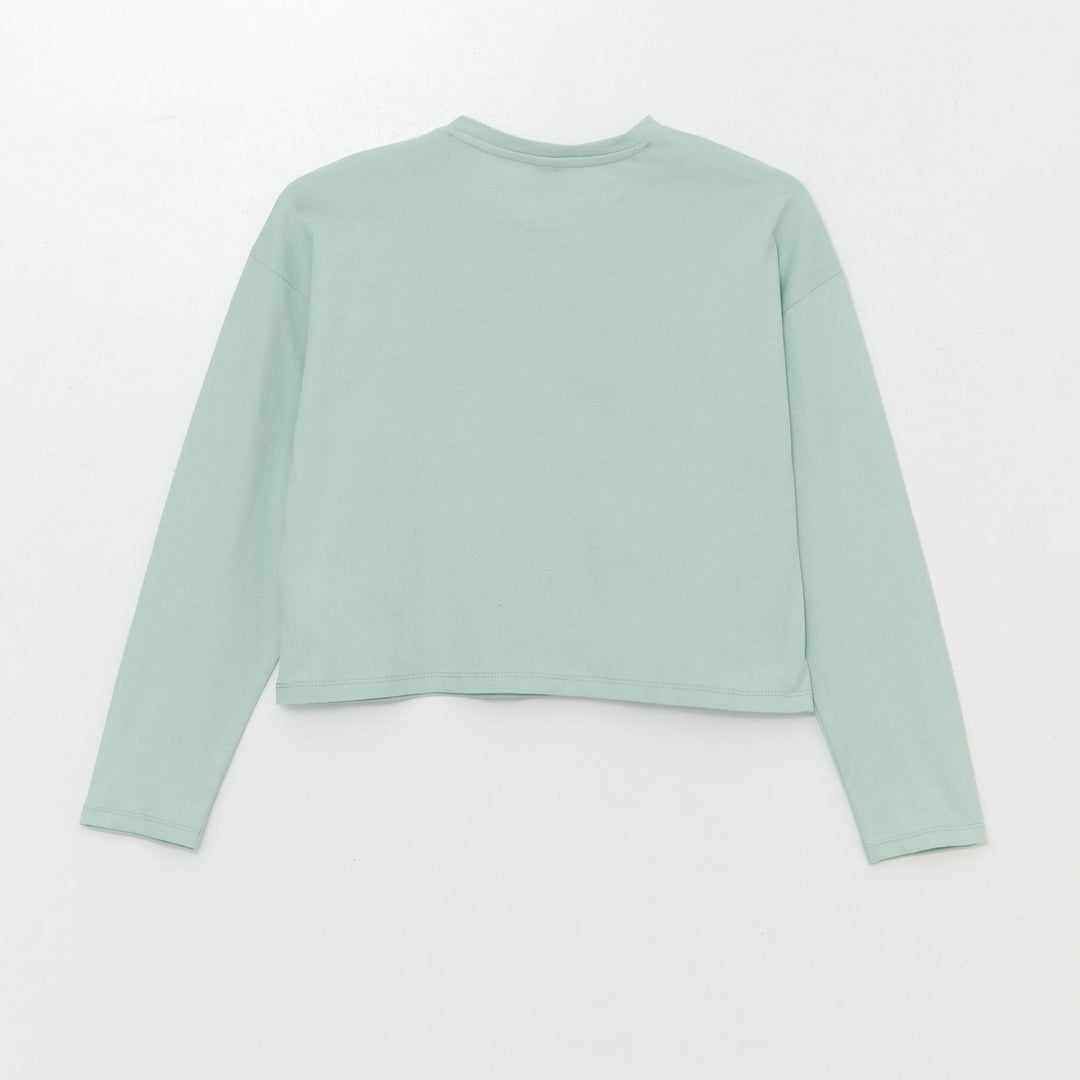 Moudda LC Waikiki - Body en jersey manches longues Fille Vert clair - Tunisie 2